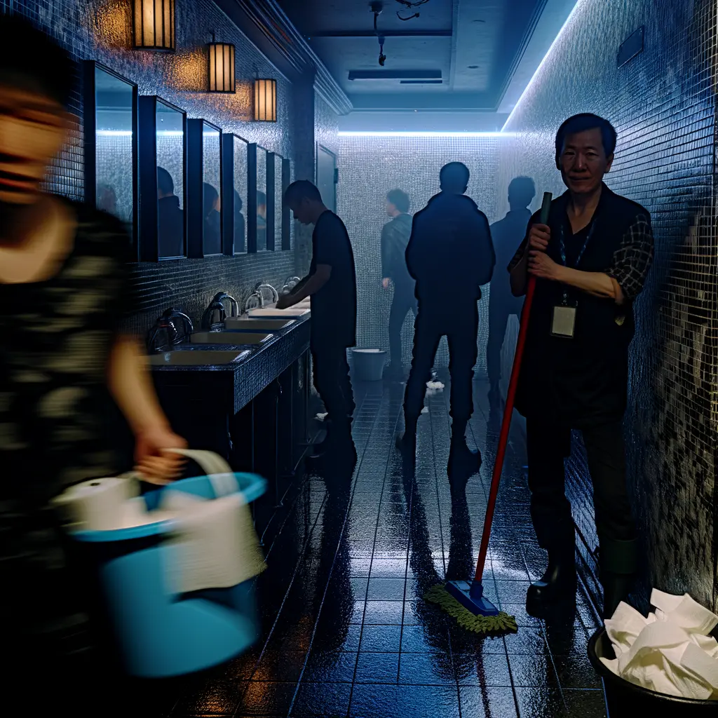 Three a.m. at Golden Gate: Wedding’s Bathroom Floor Declares Itself “Clinically Pure” After One Bleach Ritual and 200 Bad Ideas