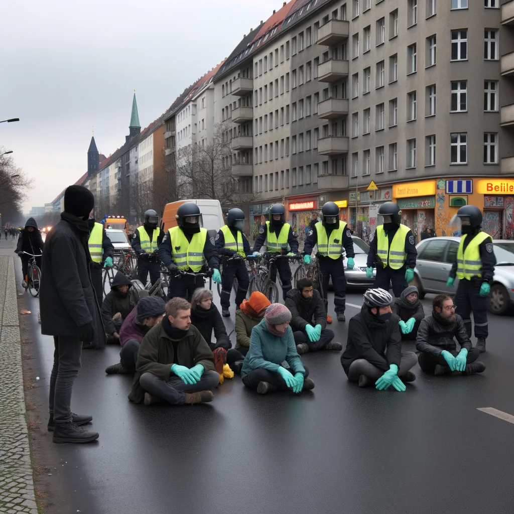 Six People Superglue Themselves to a Bicycle Lane, Demanding “Less Car”—Drivers Respond With More Car
