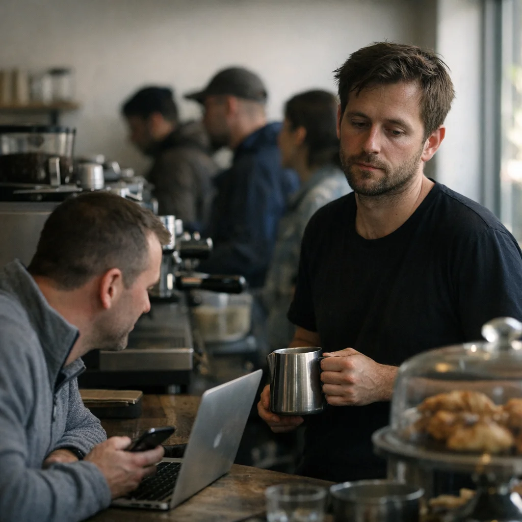 “It’s Like Espresso, But Decentralized,” Claims Man Explaining Blockchain to a Barista Who Just Wanted Your Order