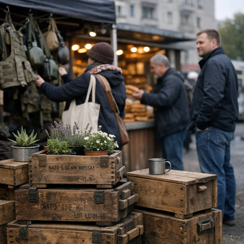 Tactical Chic Invades Leopoldplatz as Ammo Scandal Becomes a Lifestyle Trend