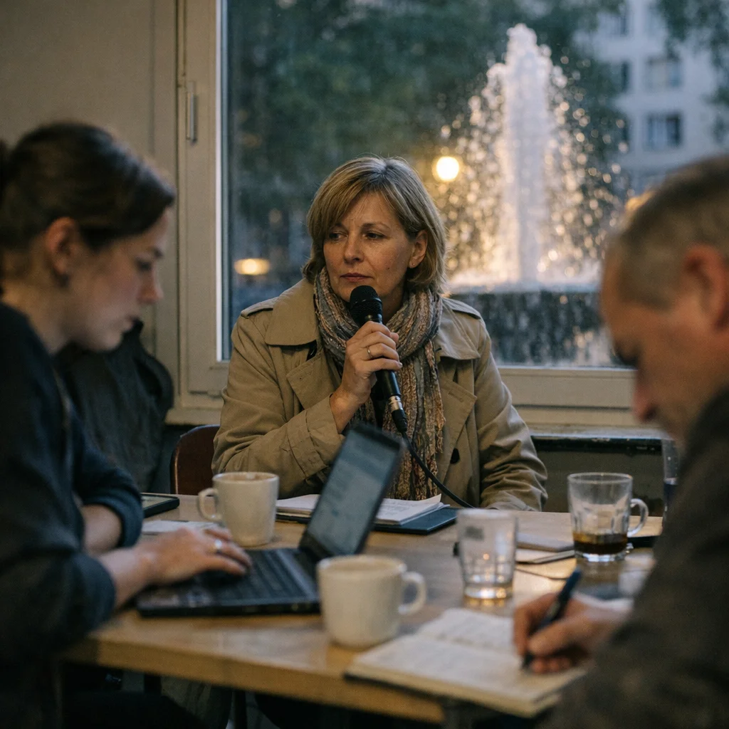 Leopoldplatz Panel Turns into a Live Rehearsal for Saying Nothing