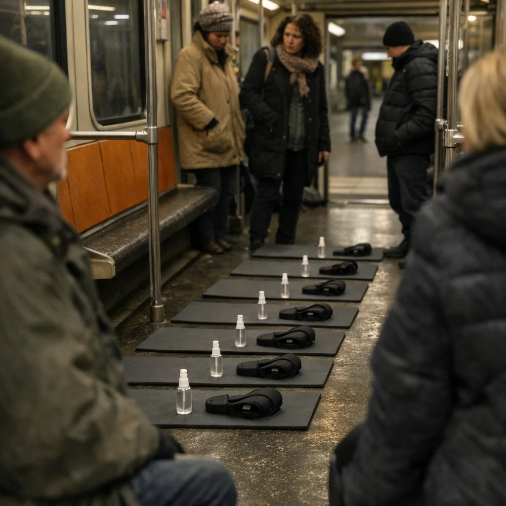 Twelve U-Bahn Seats Vanish on U6 Near Wedding, Leaving Commuters to Balance on Yoga Mats