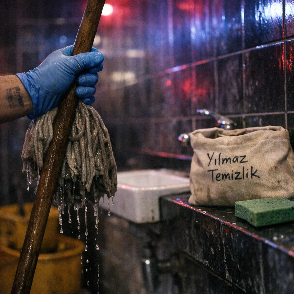 Techno Toilets, Ink Stamps, and the Clean-Floor Illusion in Wedding