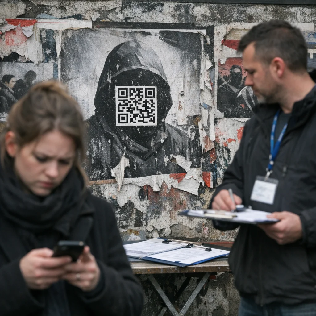 Nina Rademacher’s ‘Anonymous Solidarity’ Poster Campaign Ends With a Clipboard and a Chorus of Snitches