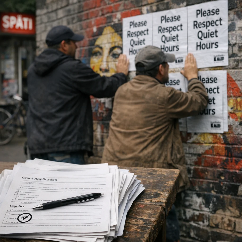 Sign Up for a Free Studio in Wedding — and Your Work Can Be Rebranded as 'Public‑Safety' Posters