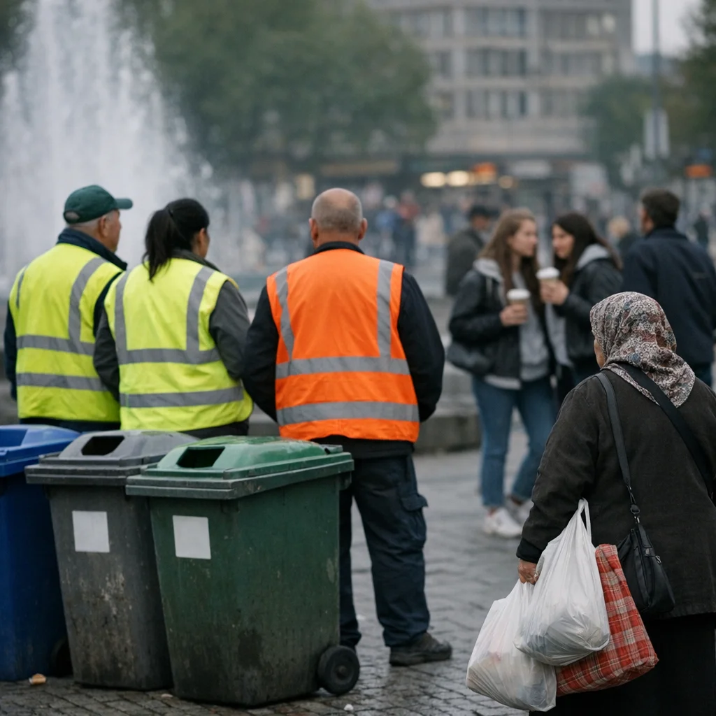 Wedding’s New ‘Waste-Separation Pilot’ Is Mostly for the People Paid to Stand Around It