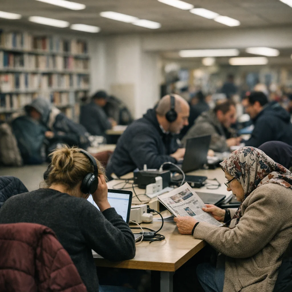 Wedding’s Fastest-Growing Wellness Scene Is the Public Library, Where the Homeless, the Unemployed, and the LinkedIn Sadists All Come to “Fo