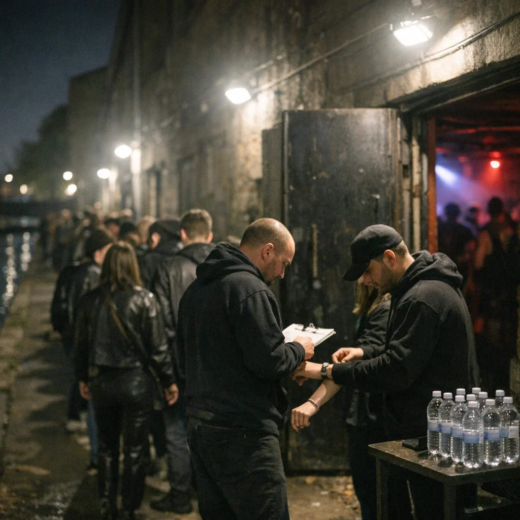 After Midnight in Neukölln, the Real Club Door Is the Health Checkline