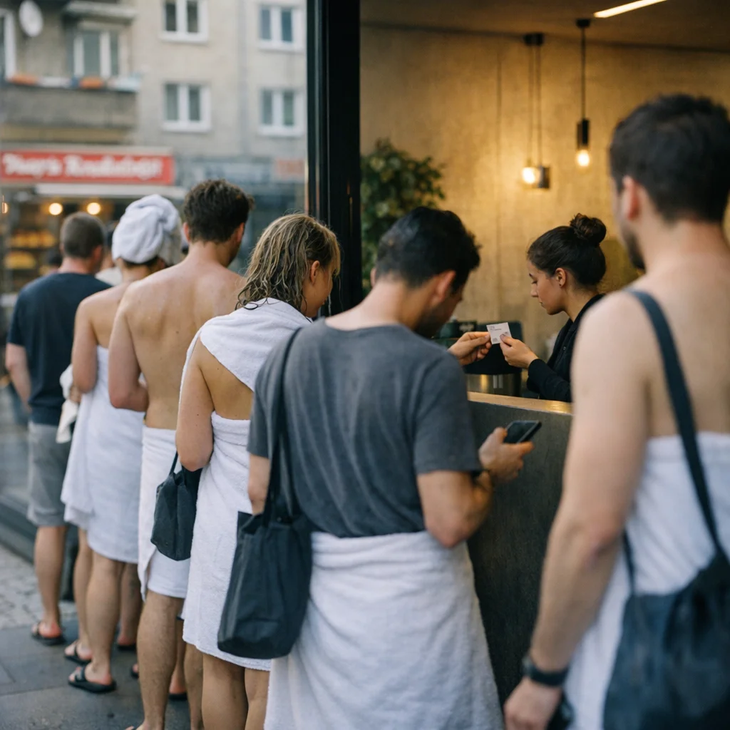 Pants Off, Keys Out: The Co-Working Sauna Demands Proof