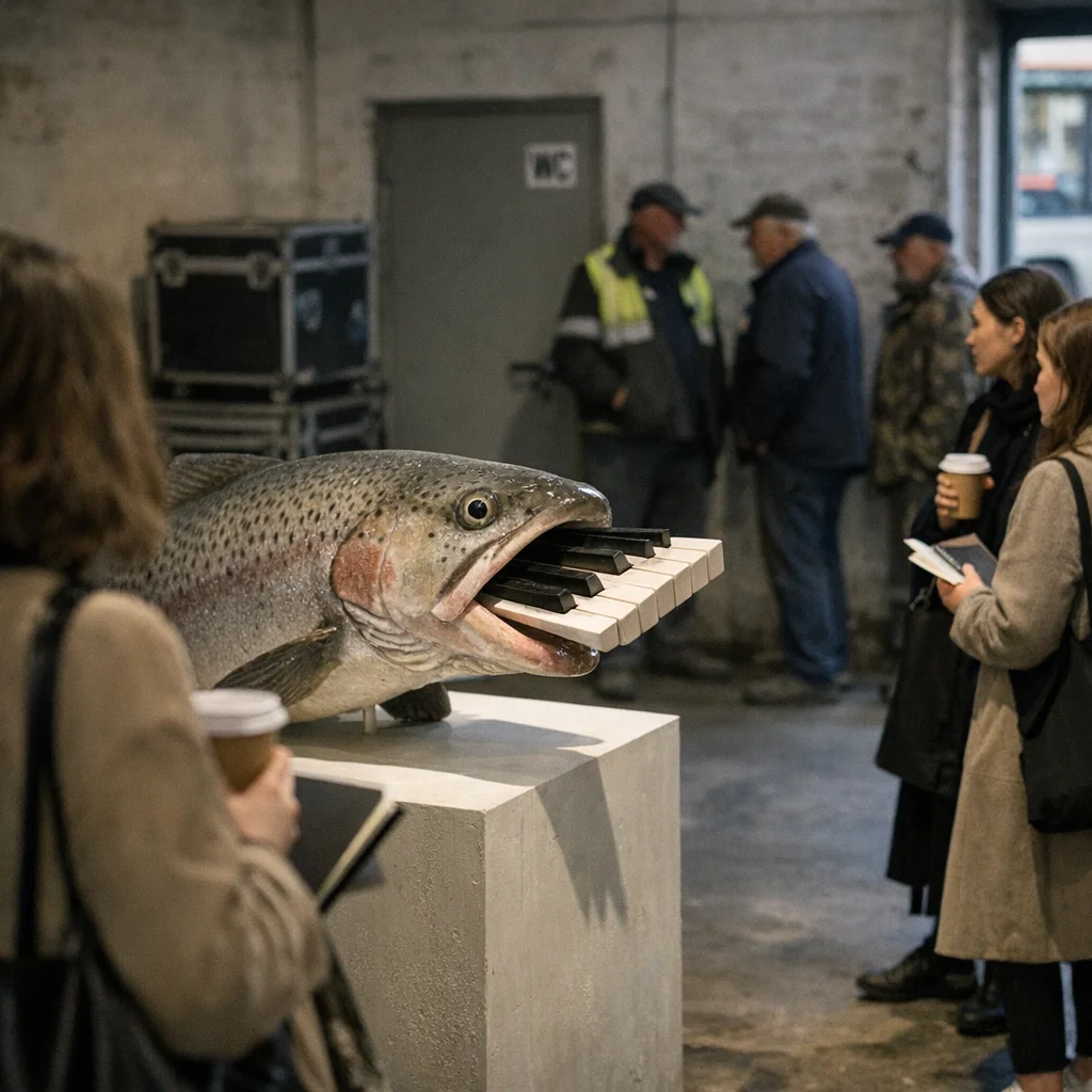 Forelle am Piano, Arbeiter am Rand