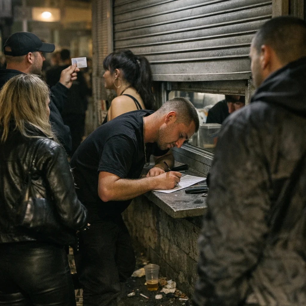 ‘ID and a Consent Form’ at the Kiosk Window