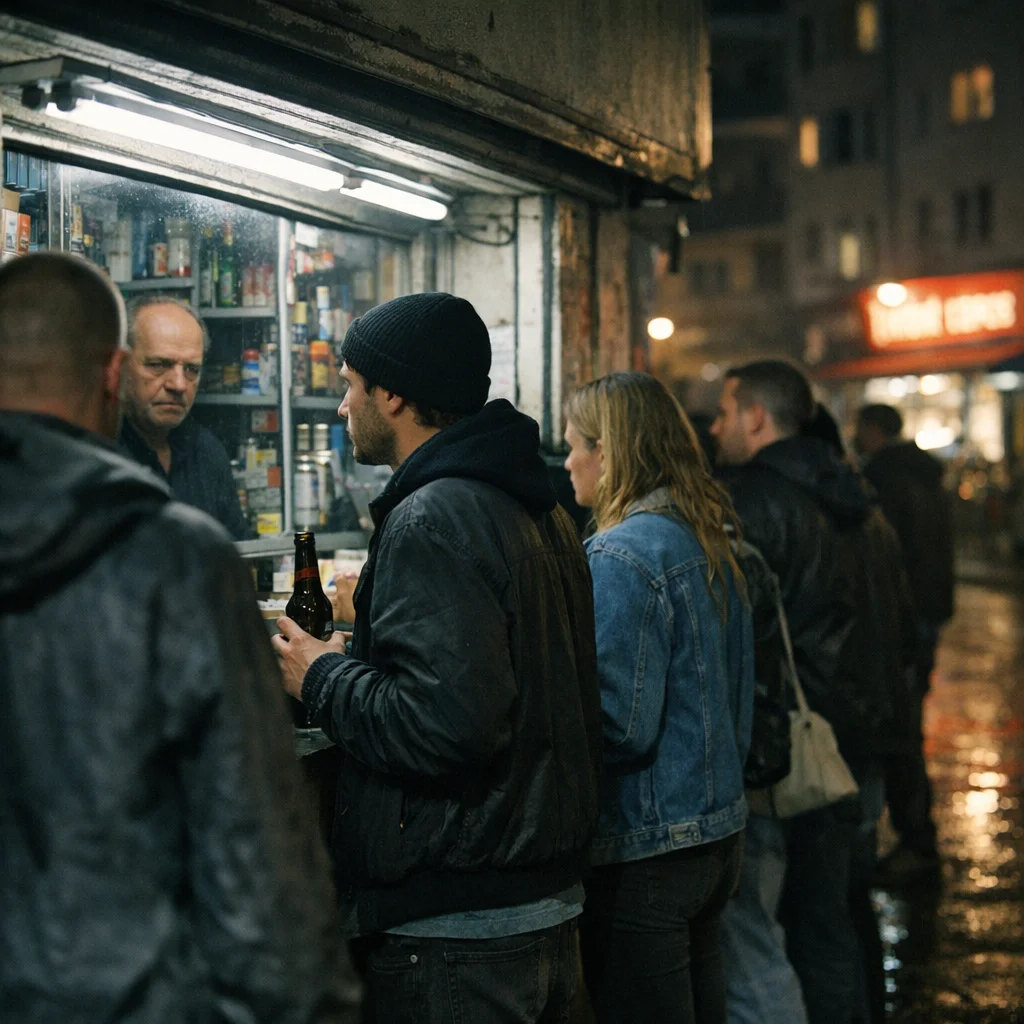 Hamlet at the Späti: "Only Cash, No Shame"