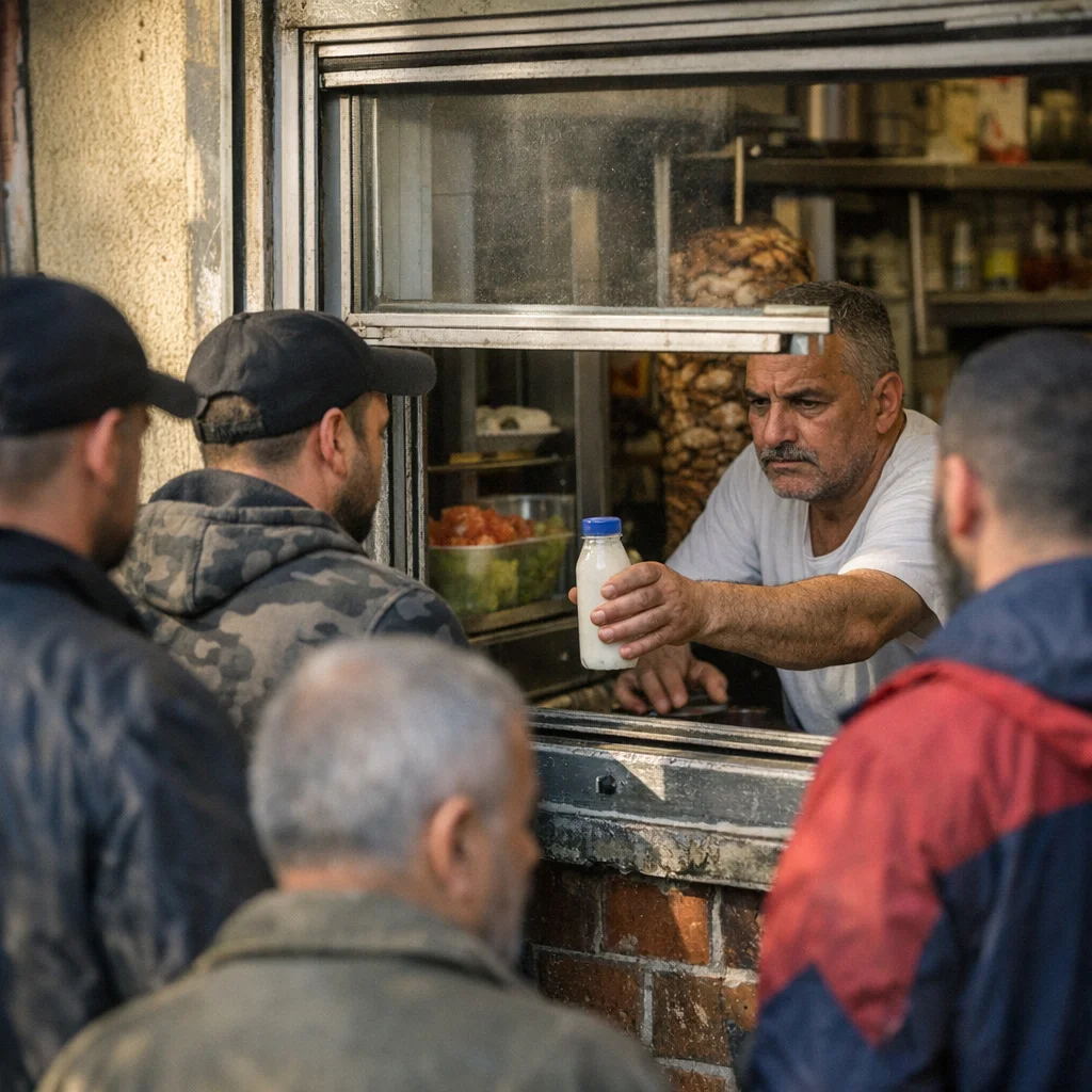 Sidewalk Milk Bar Makes Men Wait Their Turn